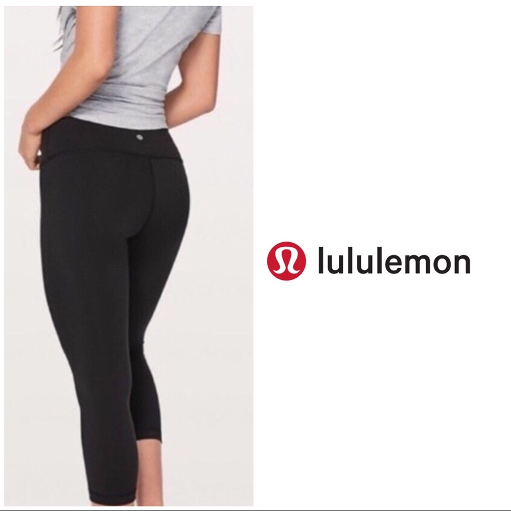 lululemon • Black Wunder Under Crop